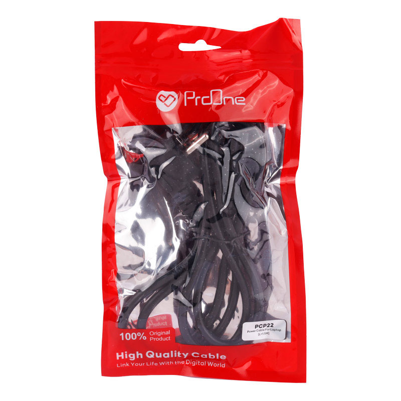کابل برق لپ تاپ ProOne PCP22 1.5m