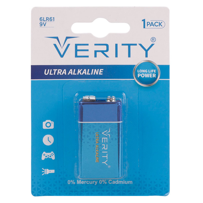 باتری کتابی 9 ولت وریتی Ultra Alkaline Duty 6LR61
