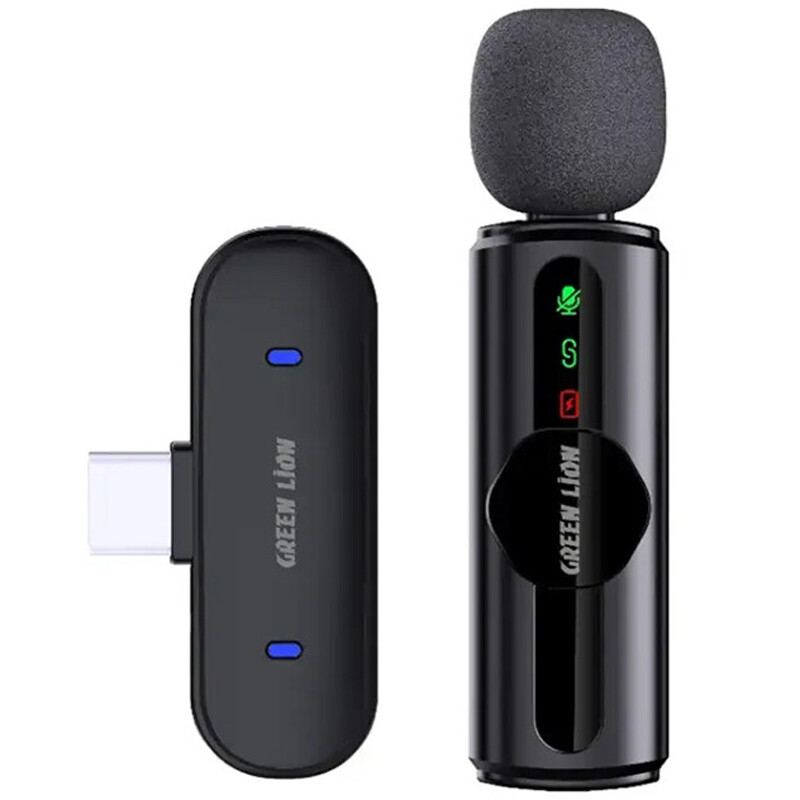 میکروفون یقه ای بی سیم Green Lion GM-75X Type-C