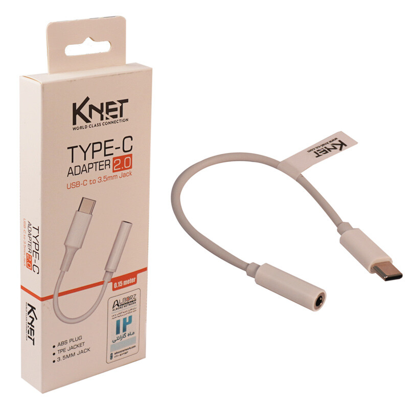 تبدیل Type-C به جک 3.5 میلی متری کی نت K-C601